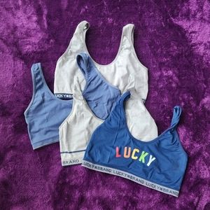 ⭐ Set of 5 Lucky Brand lounge bras